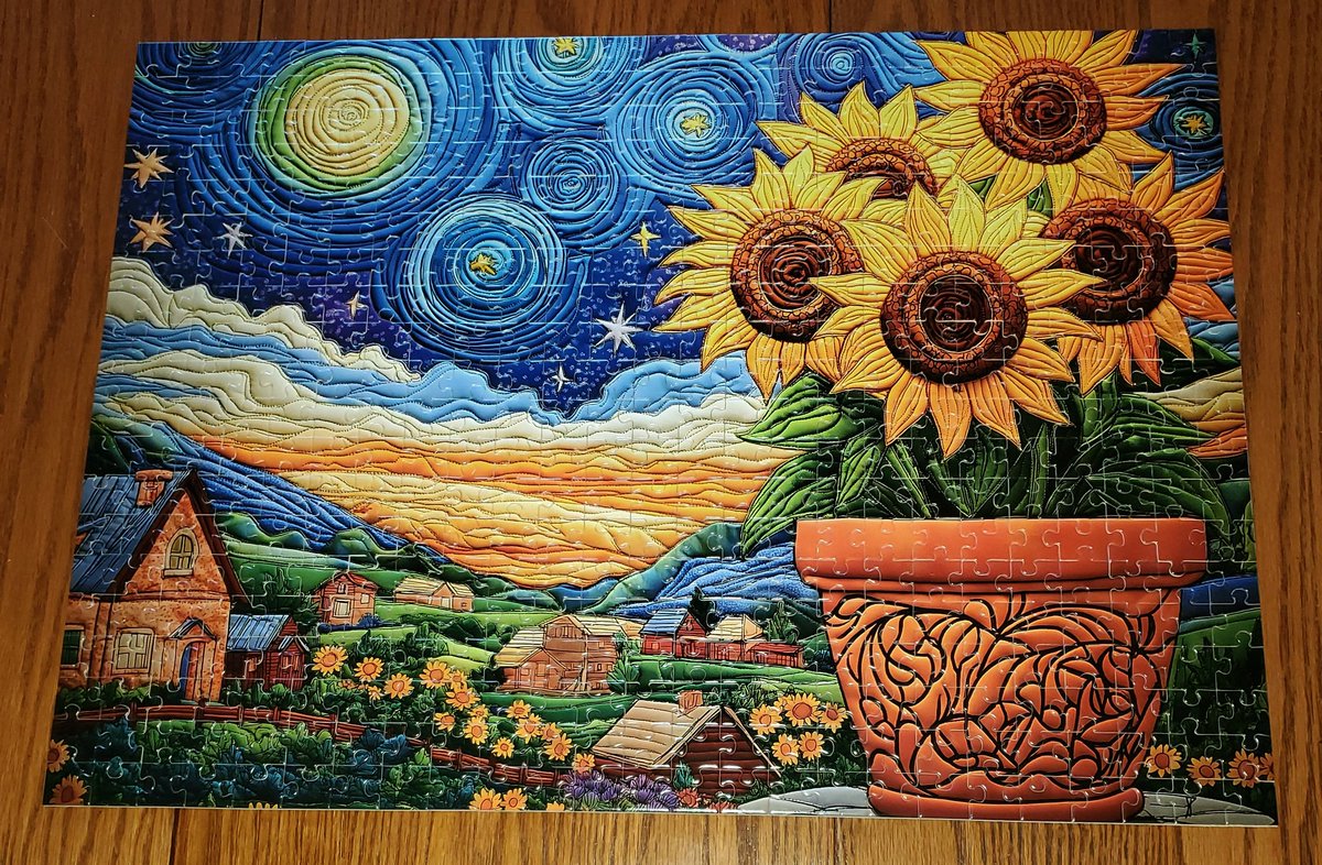 KeethaB's tweet photo. #30 in 2026

Starry Sunflowers 
Styishang
500 pieces https://t.co/gwnHdI7pN8