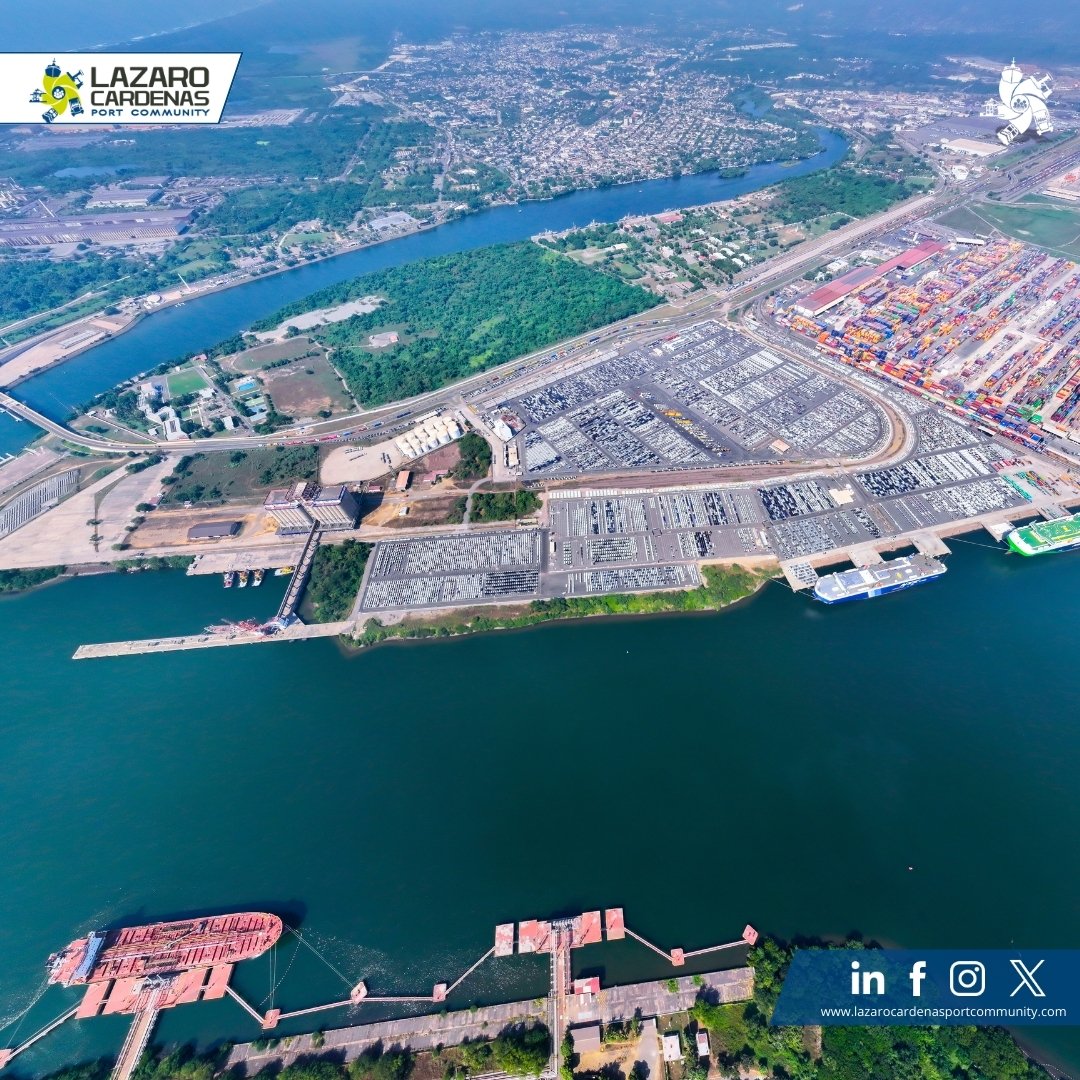 El Puerto Lázaro Cárdenas lidera el movimiento de carga automotriz en el Pacífico mexicano. 44% proviene de marcas chinas, reflejo de la integración con Asia. Con 6 patios internos, 2 externos y expansión en marcha, el puerto sigue fortaleciendo su capacidad.
 #Logistica