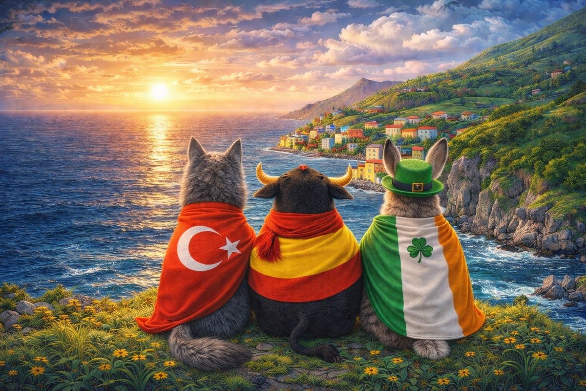 Hey İspanya, İrlanda’yı da çağıralım mı?☘️
Akdeniz’in sıcağına biraz Atlantik rüzgârı ekleyelim.
Bu trio dünyaya iyi gelir. 🇪🇸🇹🇷🇮🇪
Barış, kardeşlik, özgürlük 🕊️✌🏻

Hey #Spain, maybe we should invite #Ireland too? ☘️
A little Atlantic breeze to the warmth of the Mediterranean.