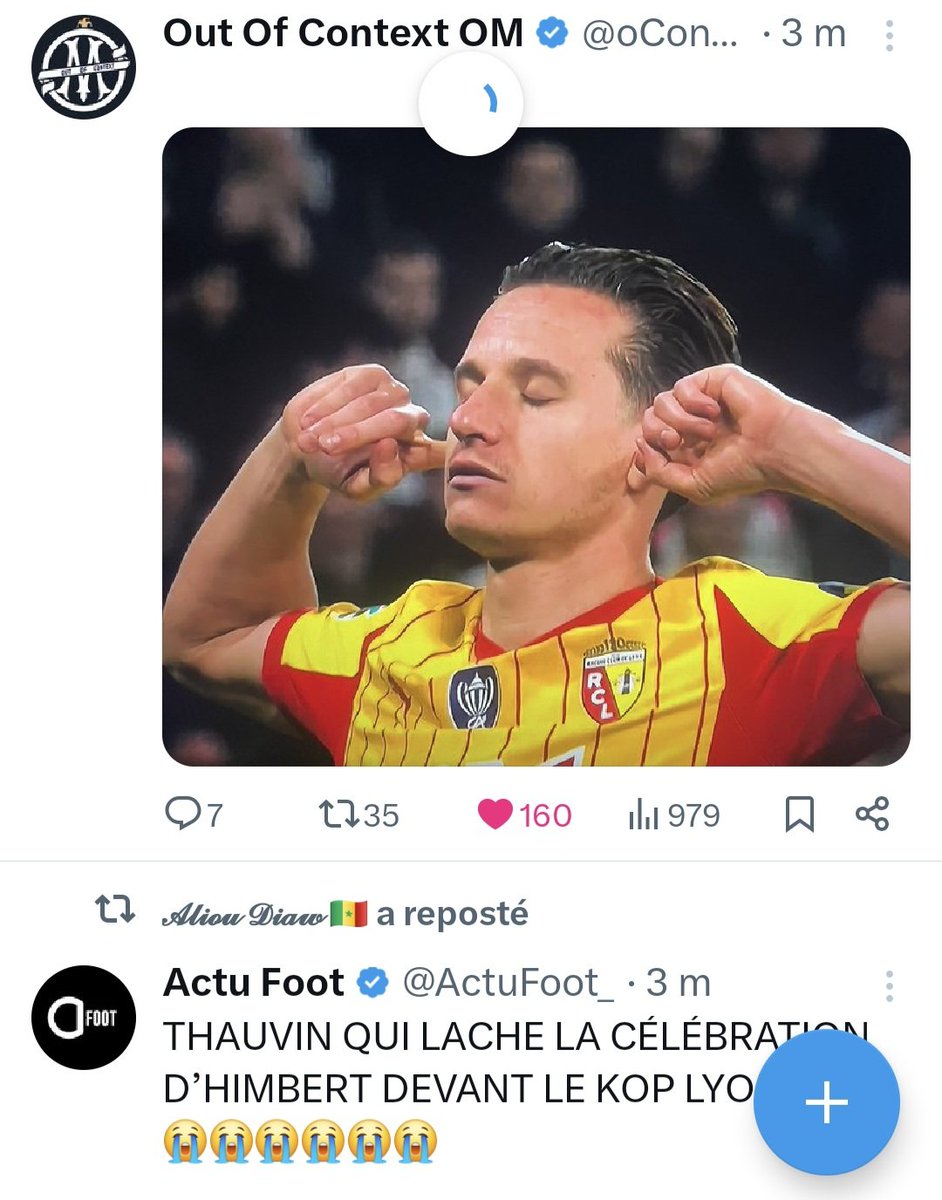 JimmyComte's tweet image. Bababa la meilleure TL #Thauvin !! #TeamOM #Lens