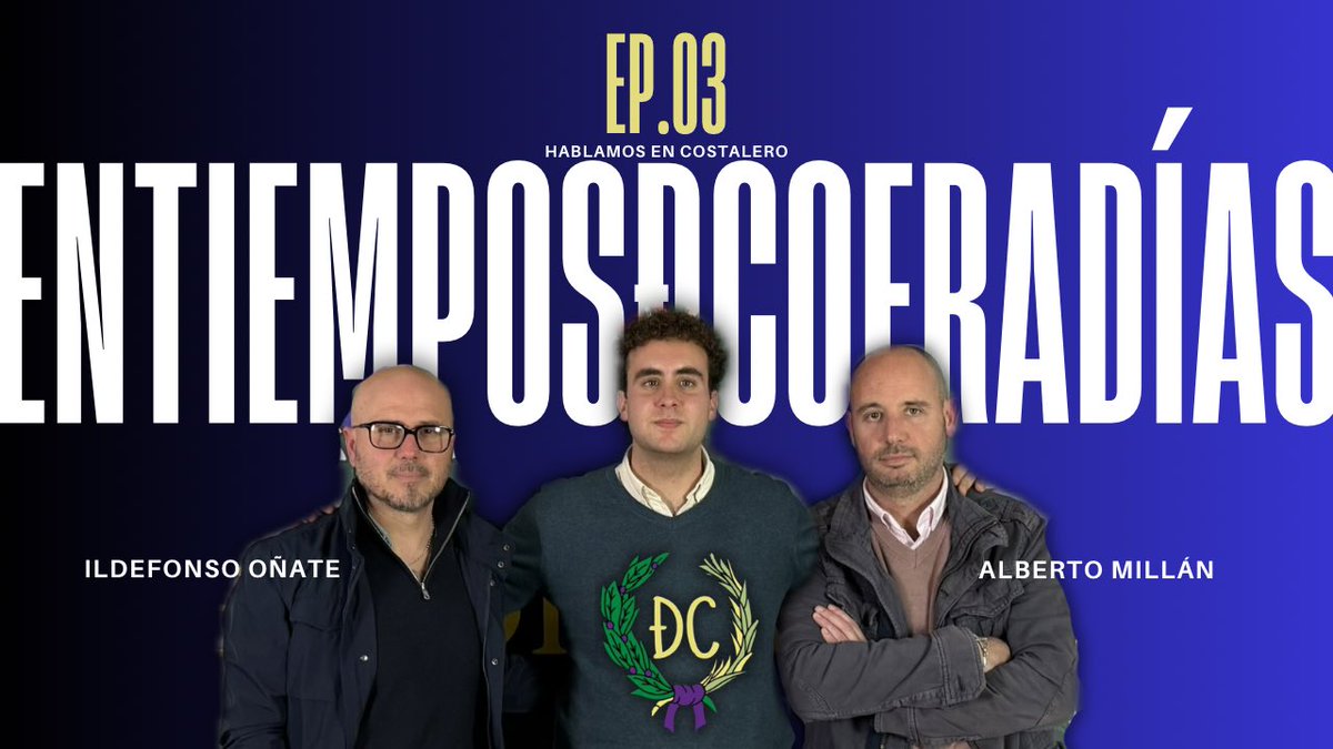 Ep. 03 YA DISPONIBLE

Hablamos en COSTALERO con Alberto Millán e Ildefonso Oñate

🔴🎥 YOUTUBE: youtu.be/3uPgY5PREsc?is…

🔴🎧SPOTIFY: open.spotify.com/episode/7E8Xjt…