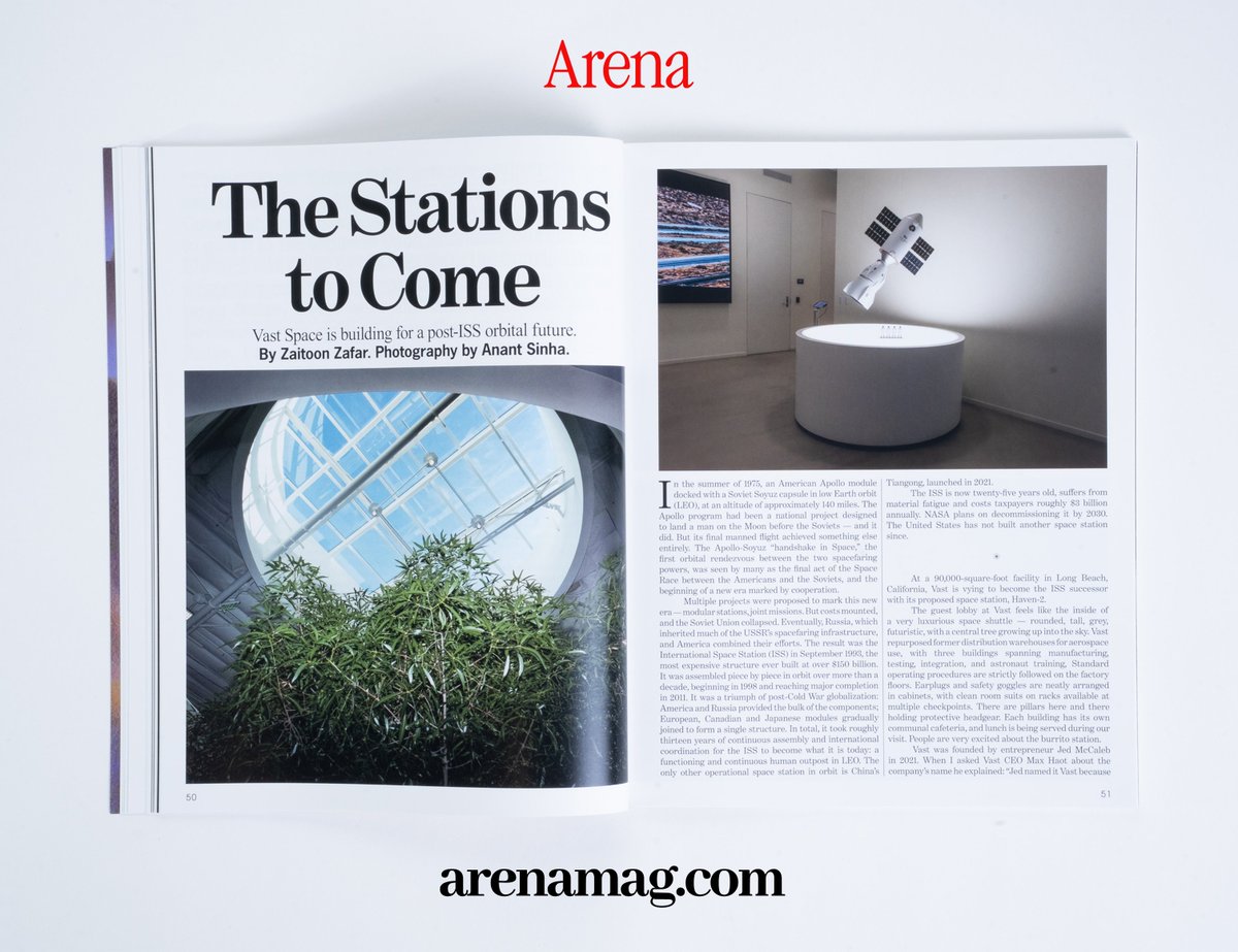 zaitoon's tweet photo. I stood next to Haven-1, the first ever commercial space station, being assembled and wrote about it for issue 007 of @arenamagdotcom. 

Thank you so much to @vast, @maxhaot &amp; @KYGo4Launch! https://t.co/jXTv5IzENz