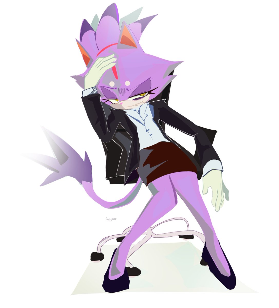 It looks like there was a lot of work  #blazethecat