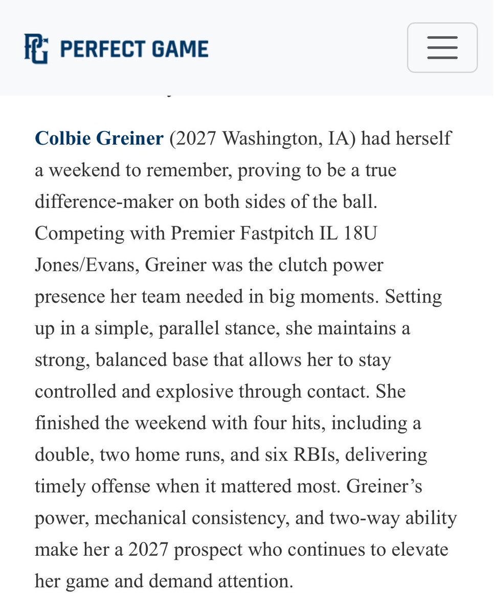 Colbie Greiner 2027 tweet media