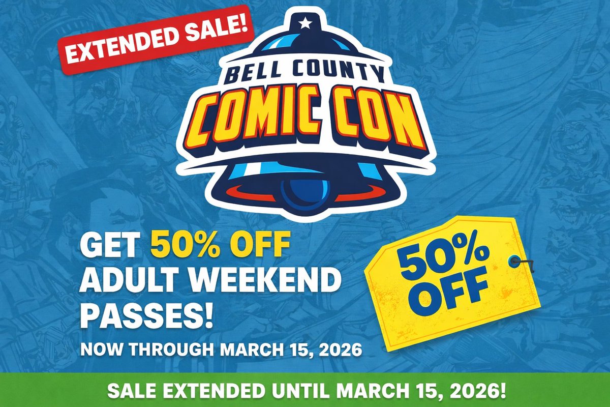 Bell County Comic Con tweet media