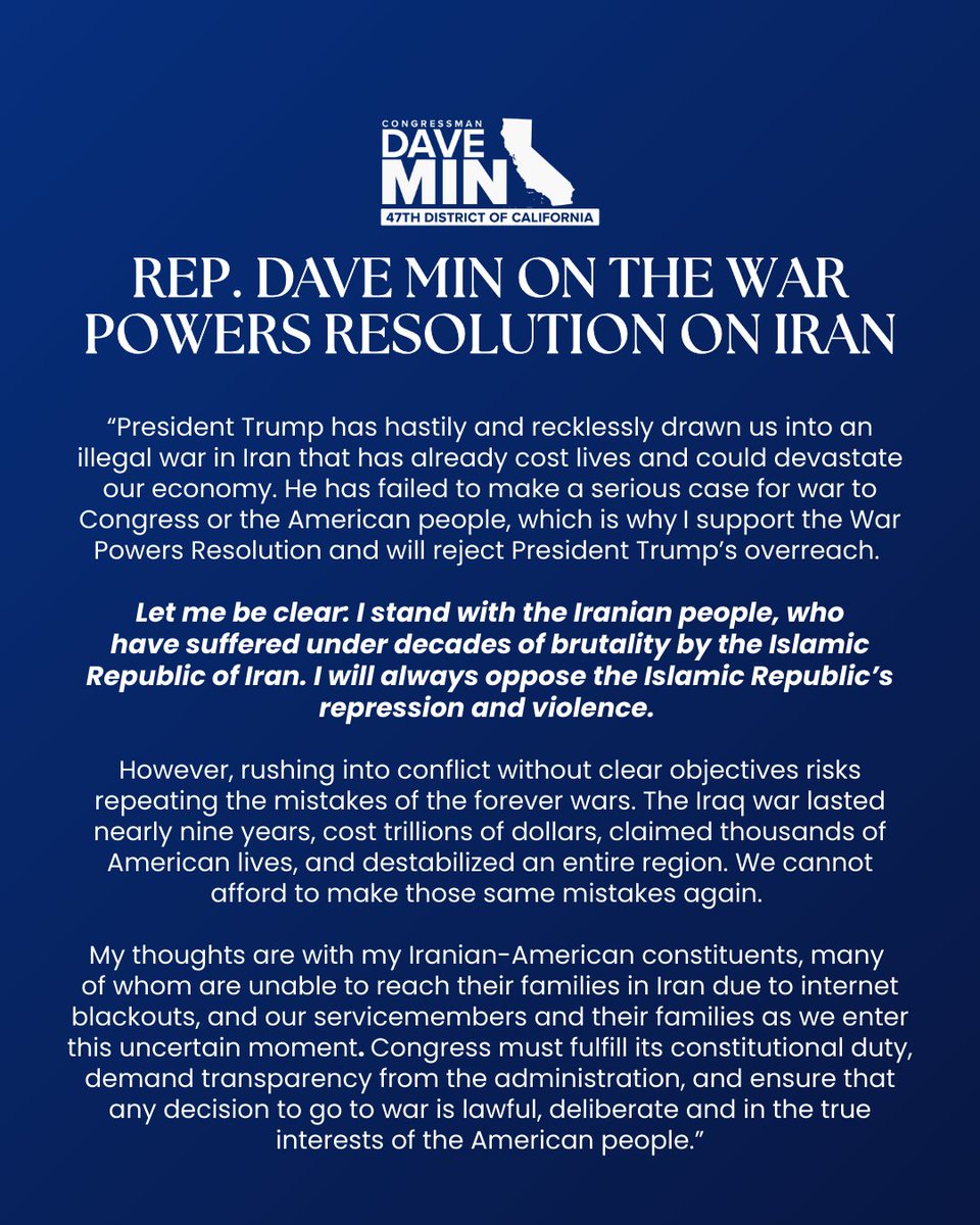 Rep. Dave Min tweet media