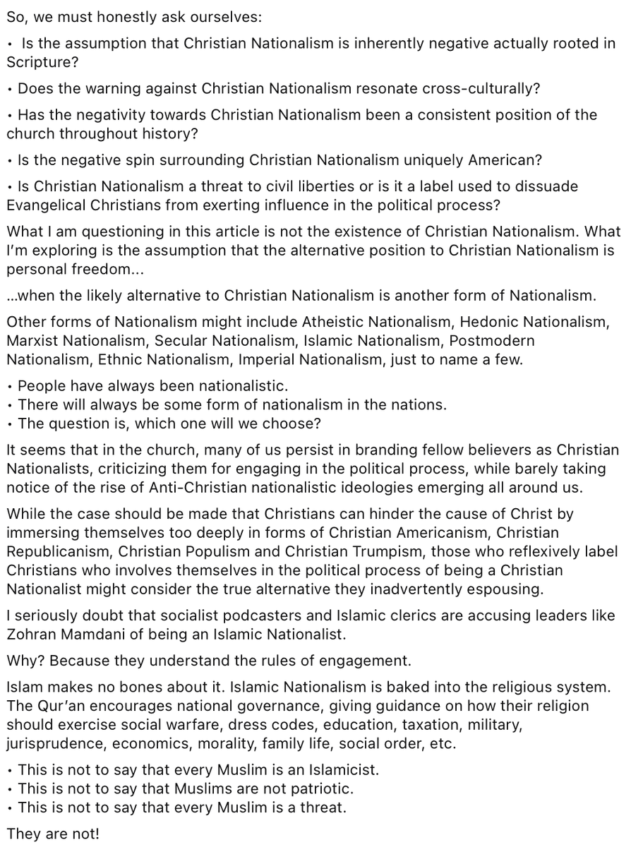 woodiefultz's tweet photo. A great write up on Christian Nationalism from my friend Mark Pfiefer. I encourage everyone to read it... it is a good read. https://t.co/BOt4HotasA