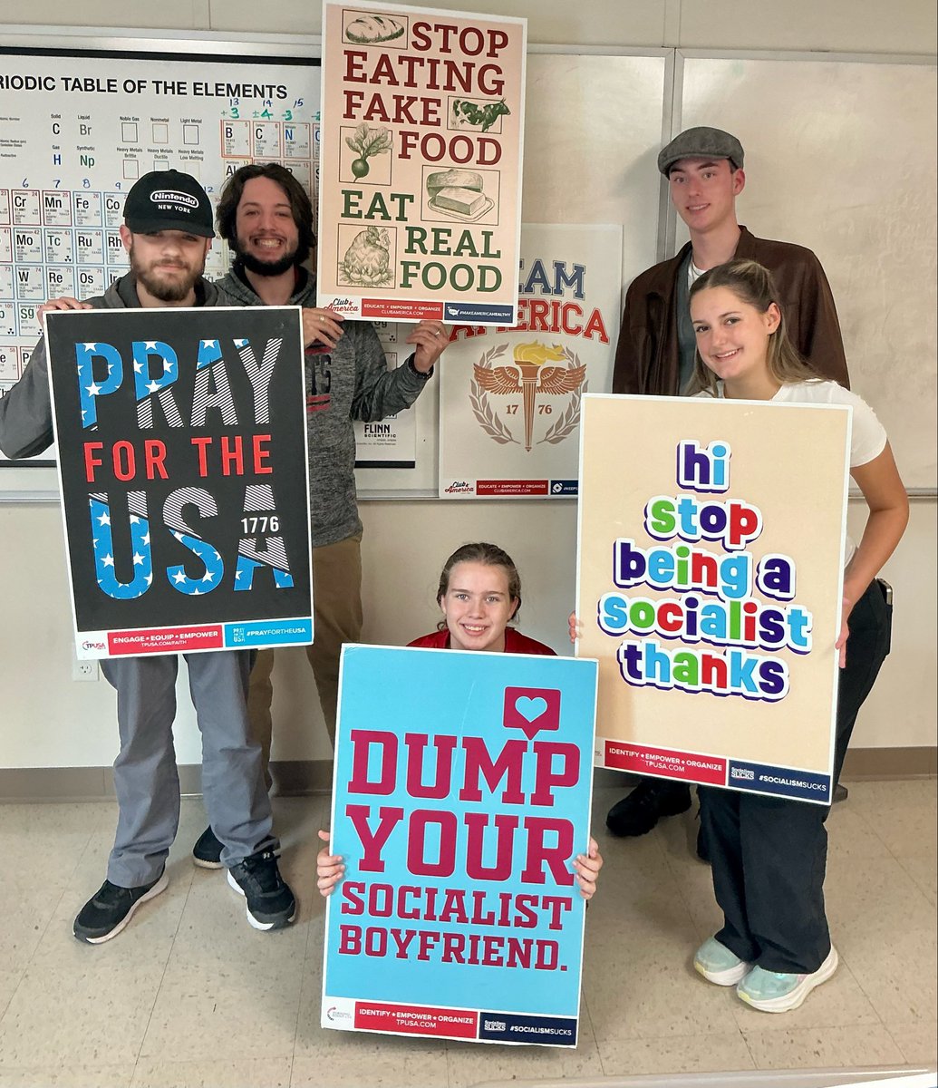 Club America chapters change the world!! 💪 At today’s meeting, <a href="/tpusastudents/">TPUSA Students</a> at Victory Christian Academy discussed recent events in Iran and debunked social media myths! Facts > Opinions every time!#EducateEmpowerOrganize #ClubAmerica #FactsNotOpinions #FreeThe1st