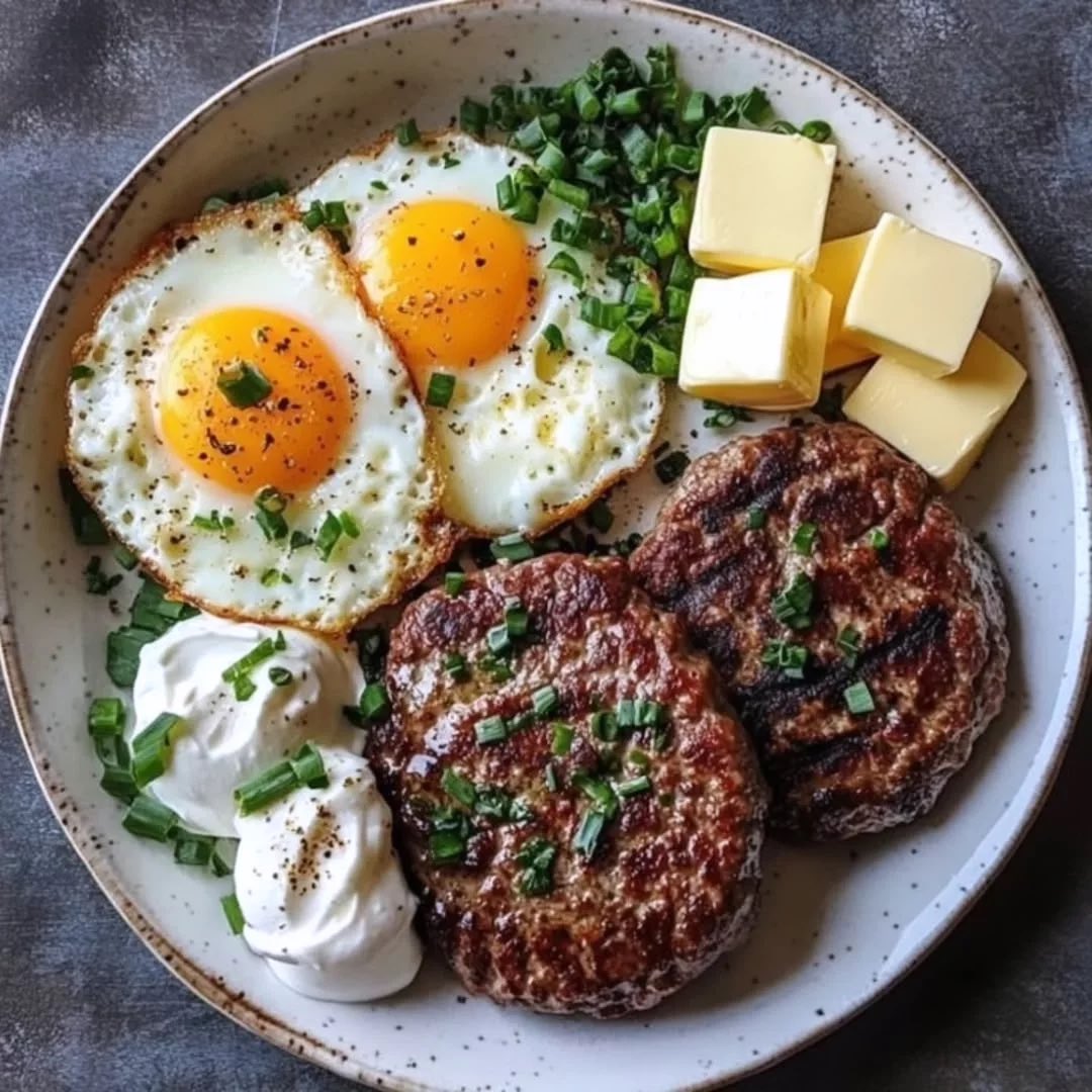 Lowcarbjiji's tweet image. 🍳 Steak Patties with Eggs &amp;amp; Butter Plate

🥑 Eating keto doesn’t have to be boring.
Get 1001+ guilt-free, fat-burning, delicious keto recipes in my FREE digital cookbook! 🔗 Tap the link in bio &amp;amp; download your copy now! 📚

⸻

#HighProteinMeal #BalancedPlate #HealthyFats #keto