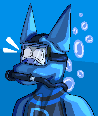 did some cute scuba art for <a href="/saint_renardart/">𝙏𝙧𝙖𝙫𝙞𝙨 𝙏𝙝𝙚 𝘽𝙤𝙤𝙩 𝙁𝙤𝙭</a> !! diver supremacy 🤝