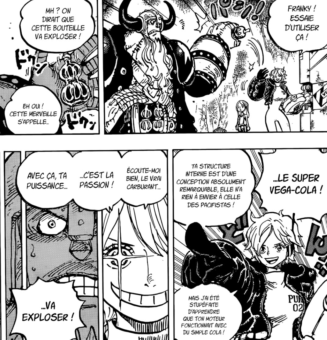 #ONEPIECE1176

Franky qui devient plus performant sans rien demander grace à un peu de jus de gingembre pendant qu’Usopp bande toujours mou
