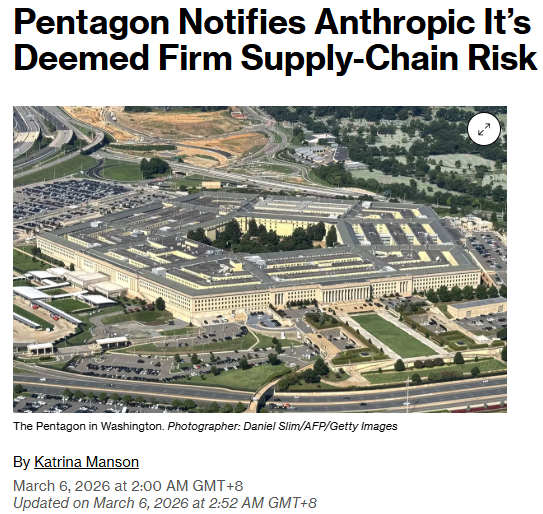 Pentagon risk headline