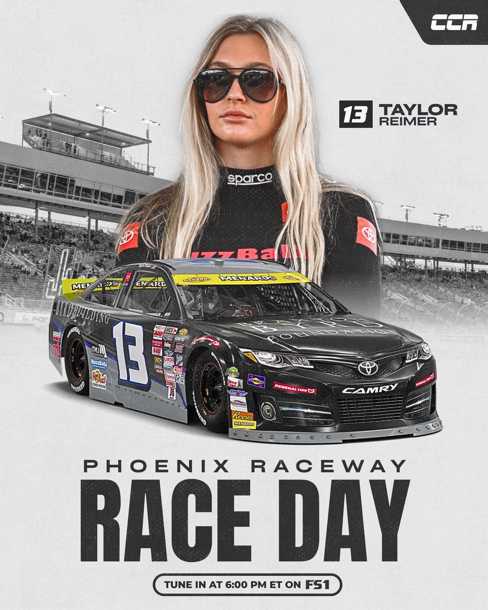 Ready for whatever the desert brings us! Tune in on FS1 to watch <a href="/taylorreimerr/">Taylor Reimer</a> take on <a href="/phoenixraceway/">Phoenix Raceway</a> for the win! 🏁

#ARCA #ARCAracing #ARCAseries #ARCAmenardsseries #TaylorReimer