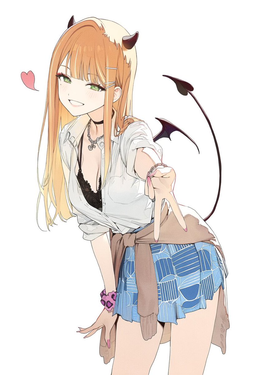 アメスク風小悪魔系ギャルな紫雲清夏 SFW illustration.