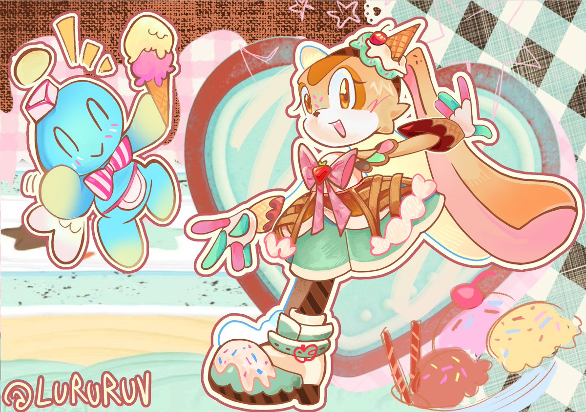 ICE CREAM!!🍨 (o´3`o)
#sonicart #fanart