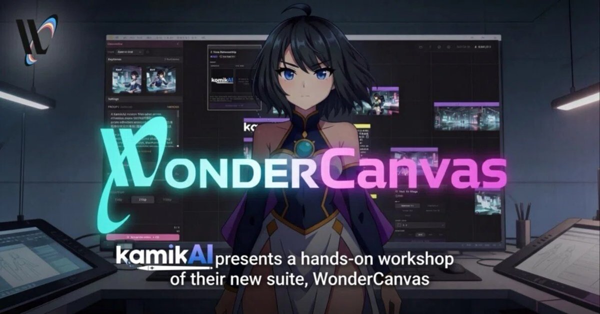 日本のアニメ業界を支える極秘AI「KamikAI（カミカイ）」がついに一般解禁！新宿で開催される「AICUはるフェス @ GOX2026」にて、商用作品のクオリティを支えるプロ仕様AI「WonderCanvas」を直接体験せよ！