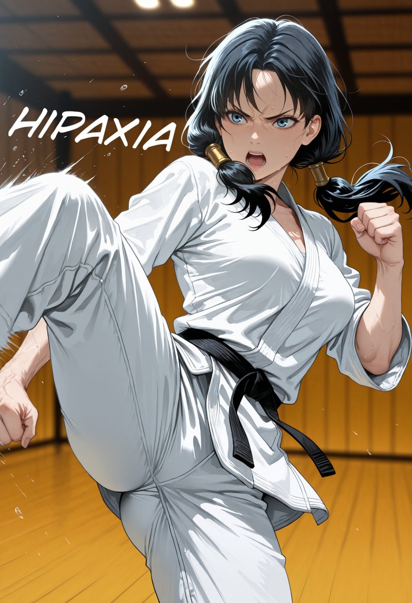 TheHipaxia's tweet photo. Videl 
Dragon Ball | Dragon Ball Z 
Action shots, Martial Arts Training

#Videl #DragonBall #AIart #AnimeArt #AIイラスト https://t.co/lmJ7SMZYY4