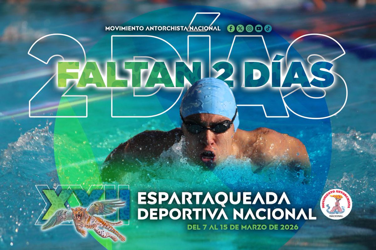 #DeporteParaMéxico
Ya se acerca la Espartaqueada Deportiva Nacional que tendré sede en Tecomatlán, Puebla sin duda un evento de muchísima competencia