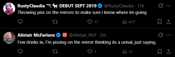 This is the closest interaction that im ever going to have with a Rust developer and nothing will ever get as close
