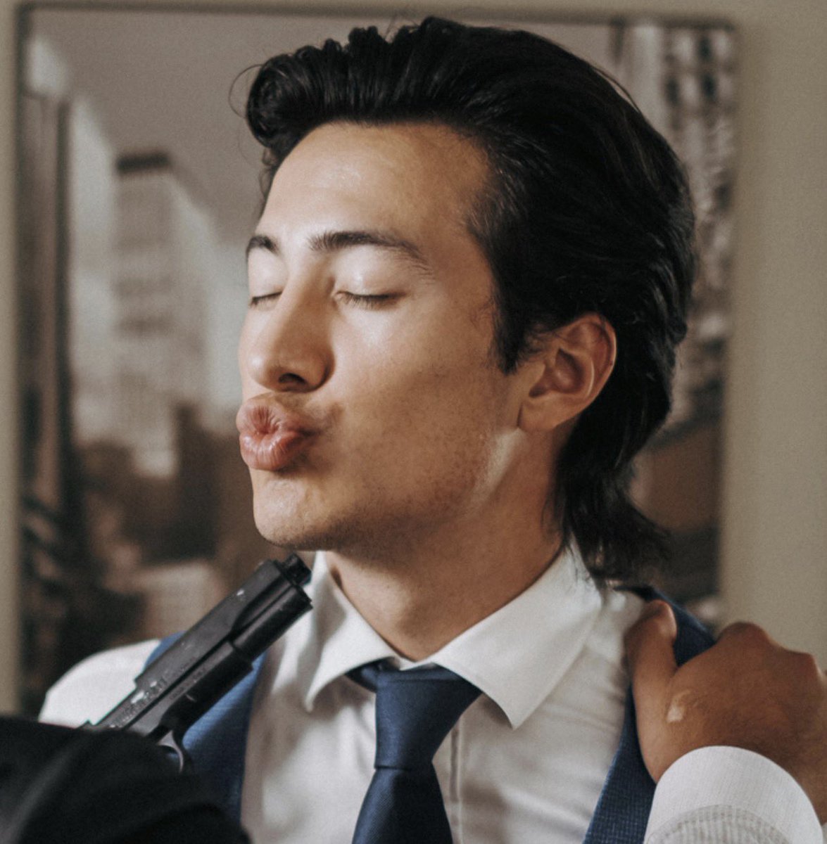 cutest member of organized crime , if he gunned you down .. how ‘re you gonna hold that against him like maybe it was an accident …