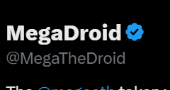 MegaTheDroid's tweet photo. We are now verified on X👀 https://t.co/MYE2VQ3K0r
