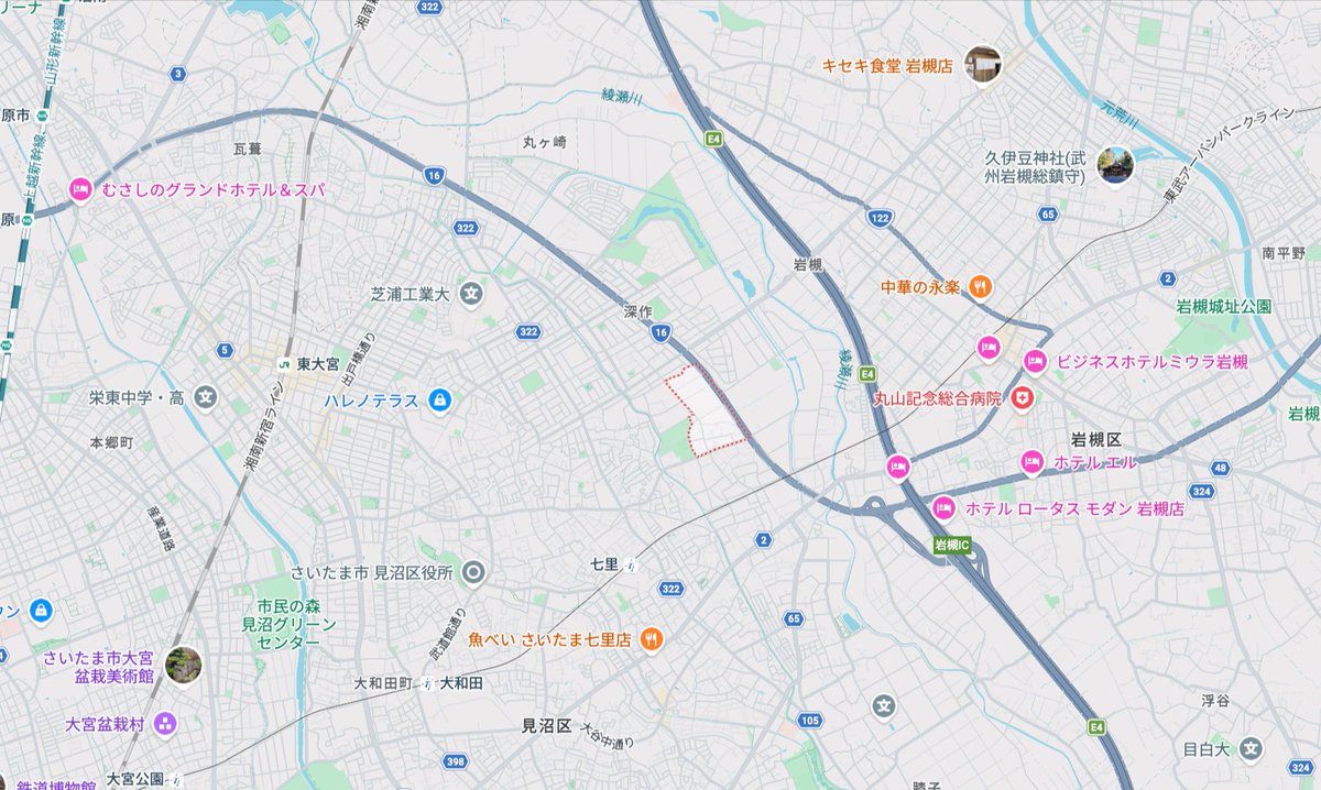 urawacity_net's tweet photo. ＜さいたま市「道の駅」基本計画＞
コンセプトはさいたま市ならではの強みを活かし、地域・文化・人がつながり、交わることで、新しい価値を生み出す「SAITAMA Hub」。

場所：見沼区宮ヶ谷塔4丁目（赤枠周辺）
共用開始：2033年（令和15年）予定 https://t.co/TJOtFpGeYx