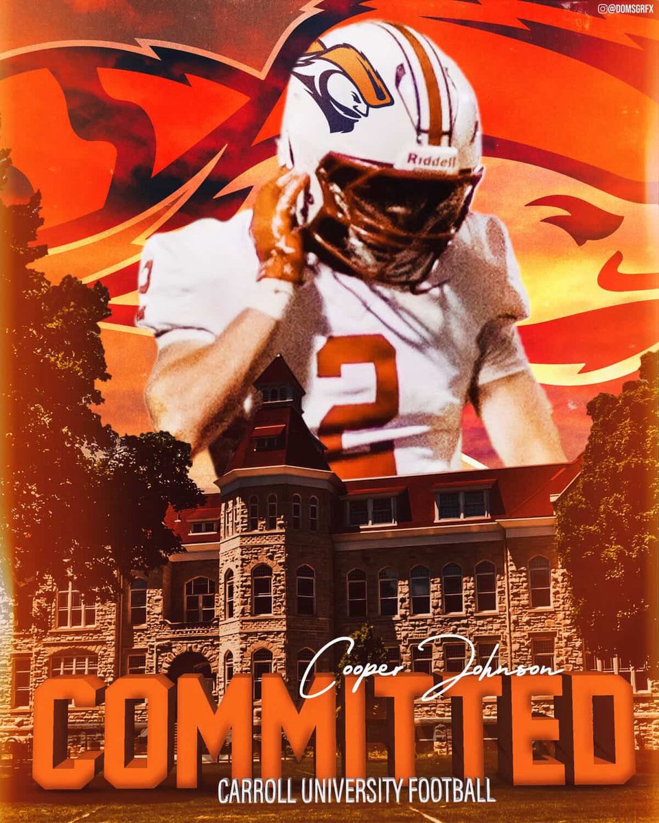 I am excited to announce my commitment to Carroll University to continue my football career. 🔵🟠 #gopios <a href="/BWKundert44/">Broc Kundert</a> <a href="/piofootball/">Carroll U Football</a>
