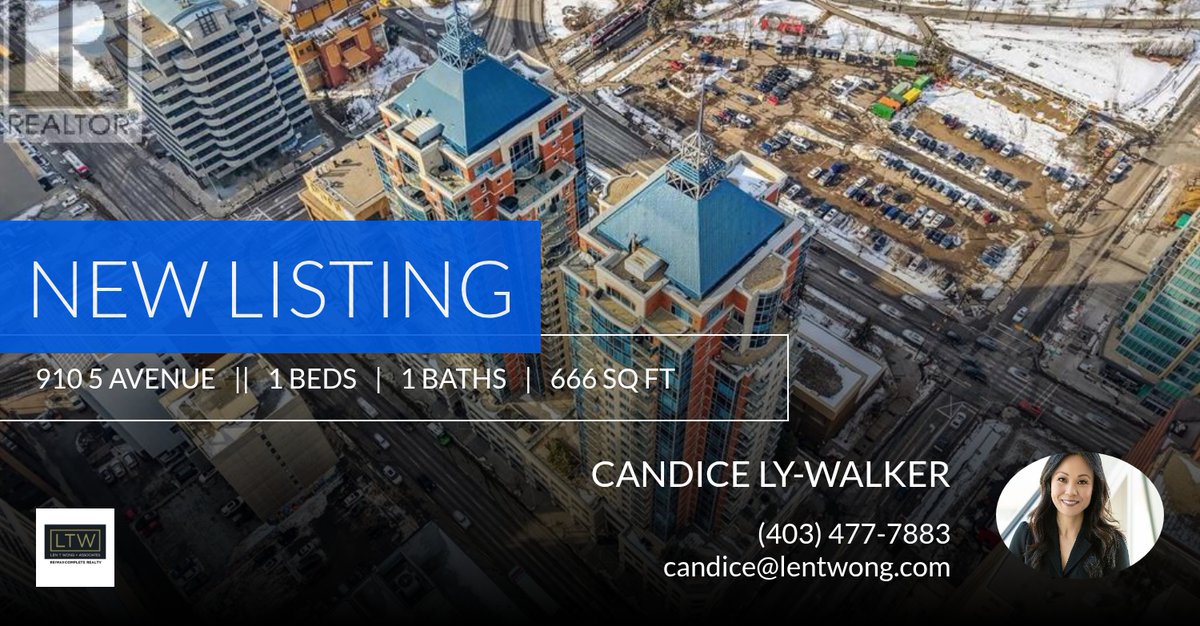 candicelywalker's tweet photo. 📍 New Listing 📍 Take a look at this fantastic new property that just hit the market located at 910 5 Avenue in Calgary. Reach out here or at (403) 477-7883 for more information

Candice Ly-Walker
Managing Partner
Len T. Wong &amp; As... https://t.co/YEcUMNz6Zp https://t.co/eQBoQom1me