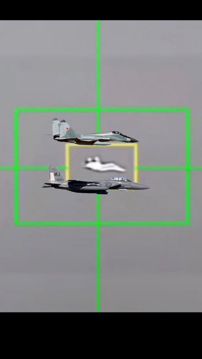swtbobby's tweet photo. @MyLordBebo It’s clearly a mig not a F15. https://t.co/NkfYyROm1j