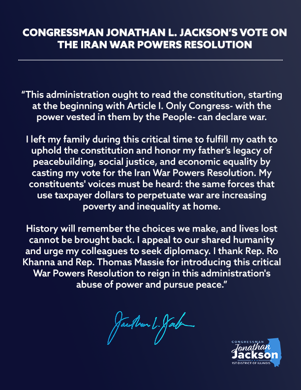 Rep. Jonathan L. Jackson tweet media