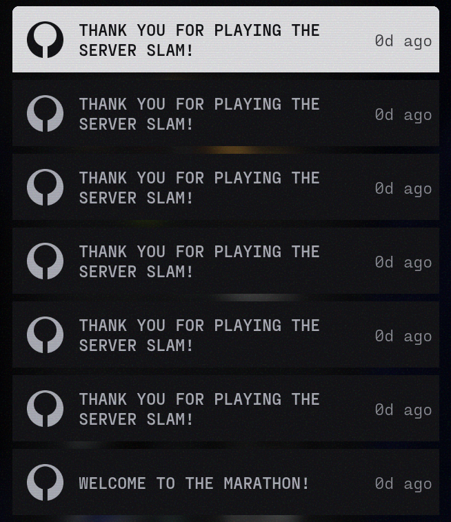 KhanOnTwitch's tweet photo. they are REALLY glad I played the Server Slam lol 

#marathonthegame https://t.co/YeTtlxQF0V