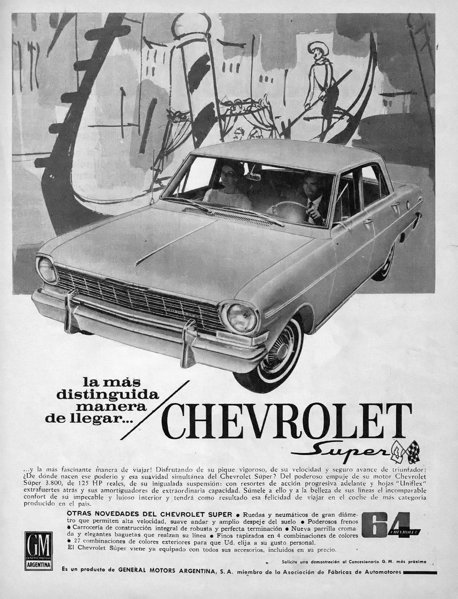 Nisseboxx's tweet image. CHEVROLET 
         𝒮𝓊𝓅𝑒𝓇

#Parabrisas -Mayo 1964  #chevrolet #ad #reklam