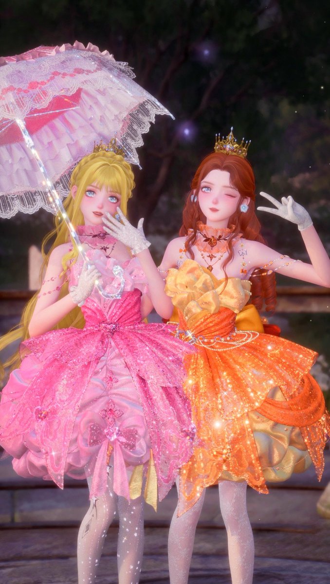 Princess Peach &amp; Princess Daisy ✨

Codes: 
7zAV4BuNssH#
7zAfFzypoCw# 

#InfinityNikki