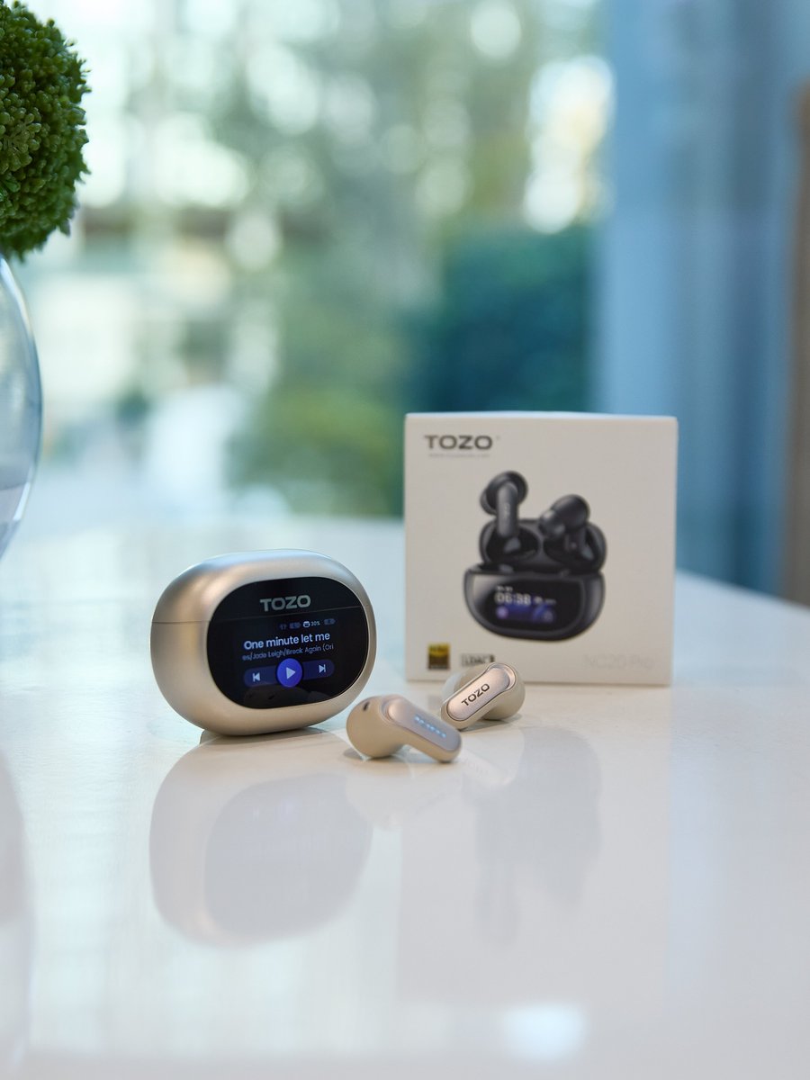 TOZO_OFFICIAL's tweet image. Discover crystal-clear audio with TOZO’s sleek wireless earbuds – engineered for comfort during workouts, commutes, or focused work sessions. 

Ready to upgrade your listening experience?
👉 Shop now at [Link in Bio]

#TOZO #NC20Pro #WirelessAudio #MusicOnTheGo #TechEssentials