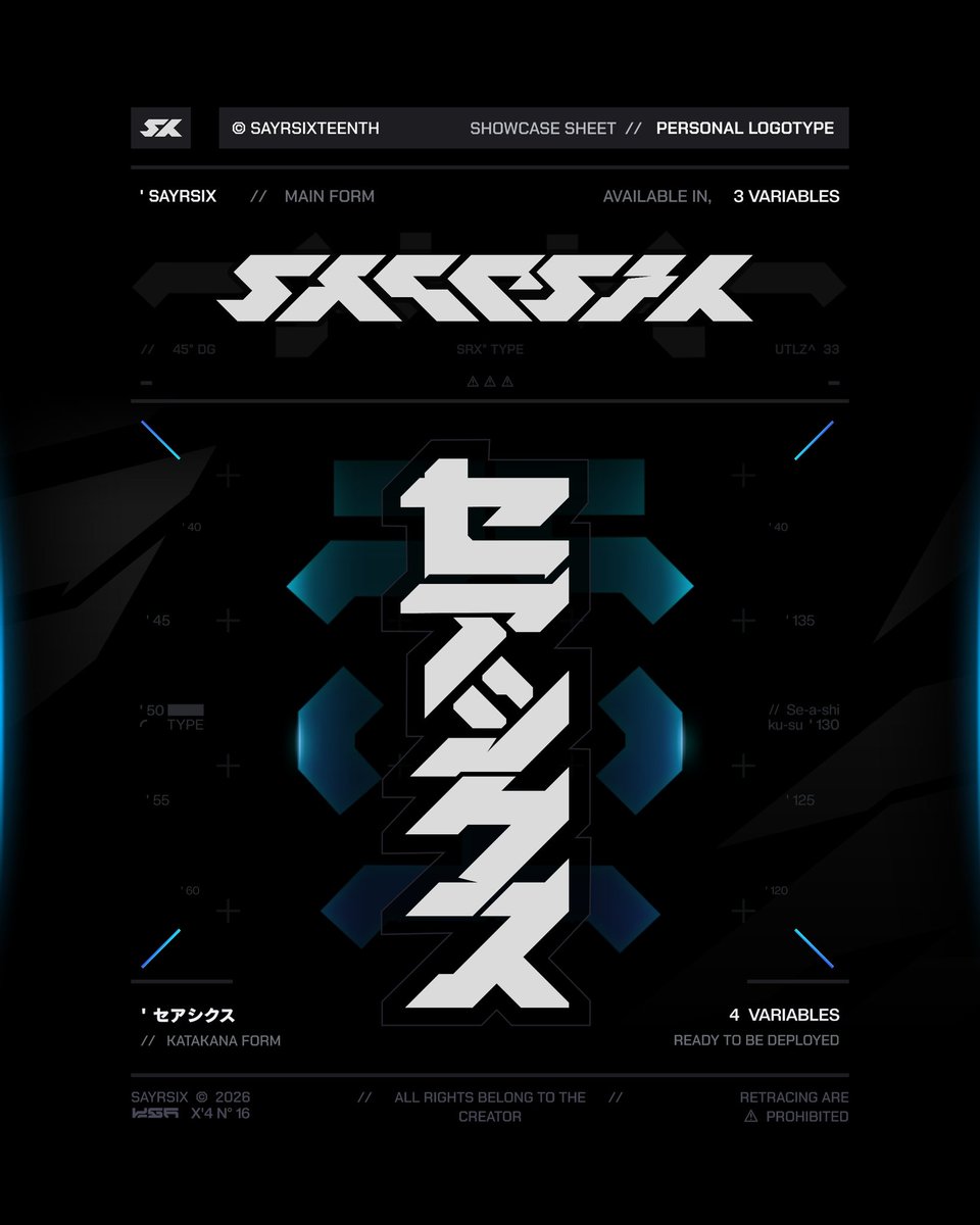SAYRSIX°  ৷  Personal Logotype Showcase

#logotype