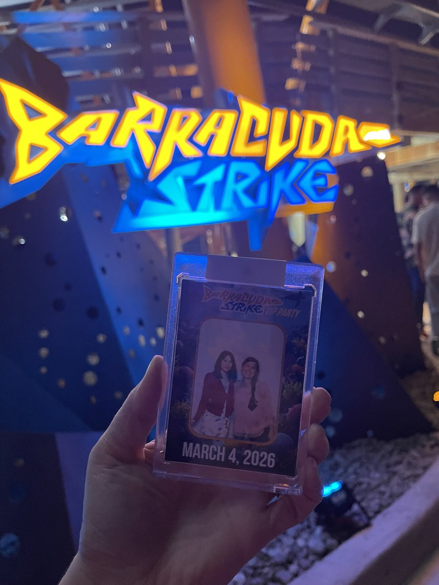 WhisperAmber's tweet photo. We had the best time celebrating Barracuda Strike, the new roller coaster at @SeaWorldTexas 

Natalie loved it! I was too scared so I watched on firm ground. 

The grand opening is March 7th! 

#seaworldtx @SeaWorld #SanAntonioTX https://t.co/ycihjggcoV