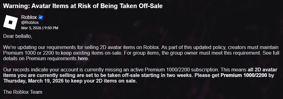 imagairtslm's tweet photo. @Roblox_RTC what the fuck is wrong with this company https://t.co/2AZDyOEudk