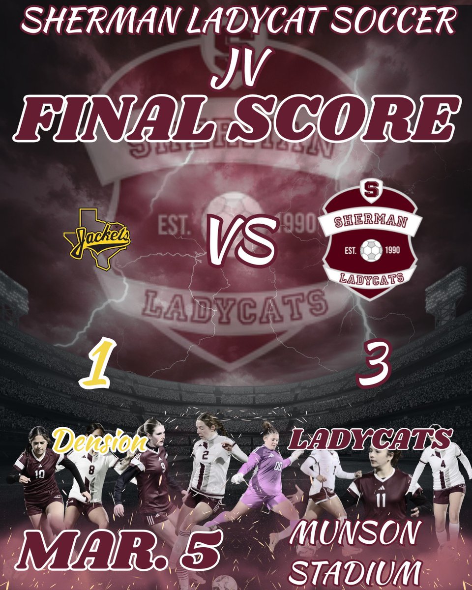 Sherman Lady Cat Soccer tweet media