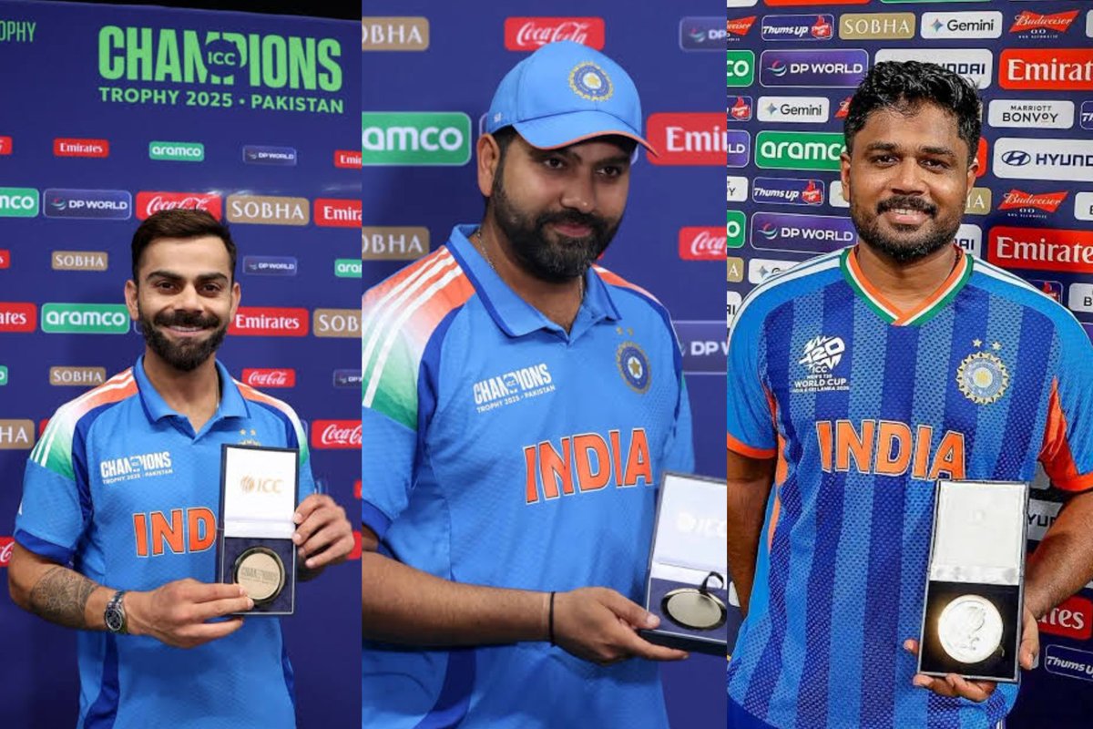 ImTanujSingh's tweet photo. HIGHEST SCORER FOR INDIA IN LAST 10 ICC KNOCKOUT WINS:

2013 CT Final - Kohli.
2014 T20 WC SF - Kohli.
2015 WC QF - Rohit.
2017 CT SF - Rohit.
2023 WC SF - Kohli
2024 T20 WC SF - Rohit.
2024 T20 WC Final - Kohli.
2025 CT SF - Kohli.
2025 CT Final - Rohit.
2026 T20 WC SF - Samson. https://t.co/o6U6HYpsZq