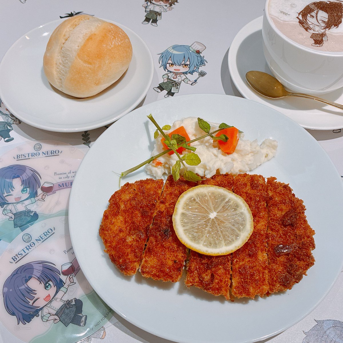 おシャイさん
と
みにネロシェフ☺︎

#まほやく  
#colycafe
