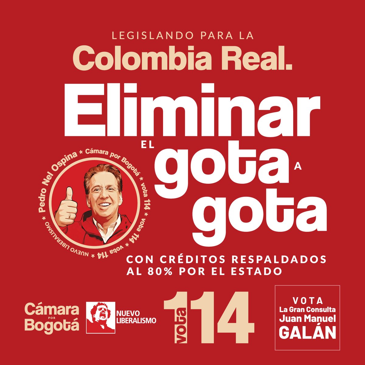 PNOSM's tweet photo. La Colombia real necesita leyes que entiendan cómo vive la gente.

Contratación por horas, sí.
Pero con seguridad social.
Es momento de legislar con sentido común.

Pedro Nel Ospina
Cámara por Bogotá – 114

#ColombiaReal
#TrabajoConProteccion
#114PorBogota
#NuevoLiberalismo
#CamaraPorBogota