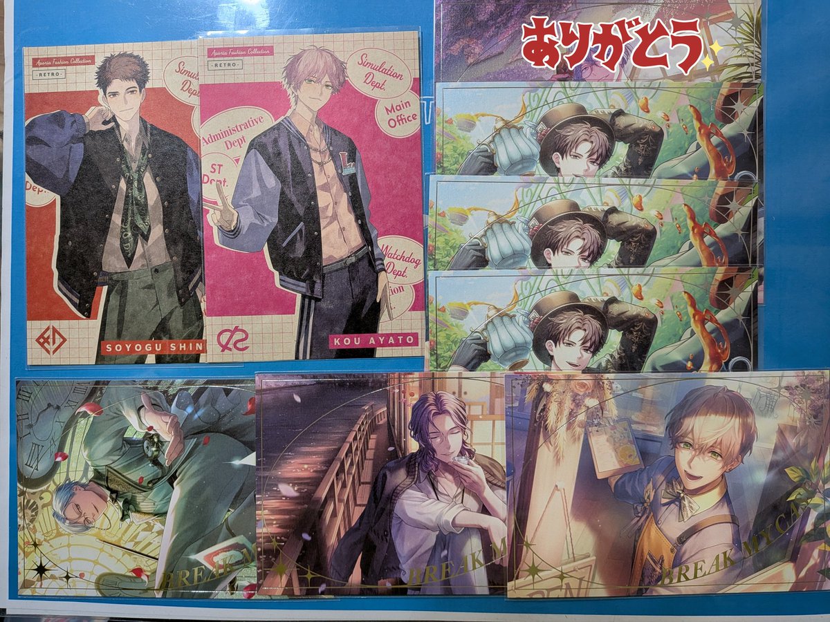 譲渡】ブレマイ ポストカード 缶バッジ パソソン AGF SSRコレクション