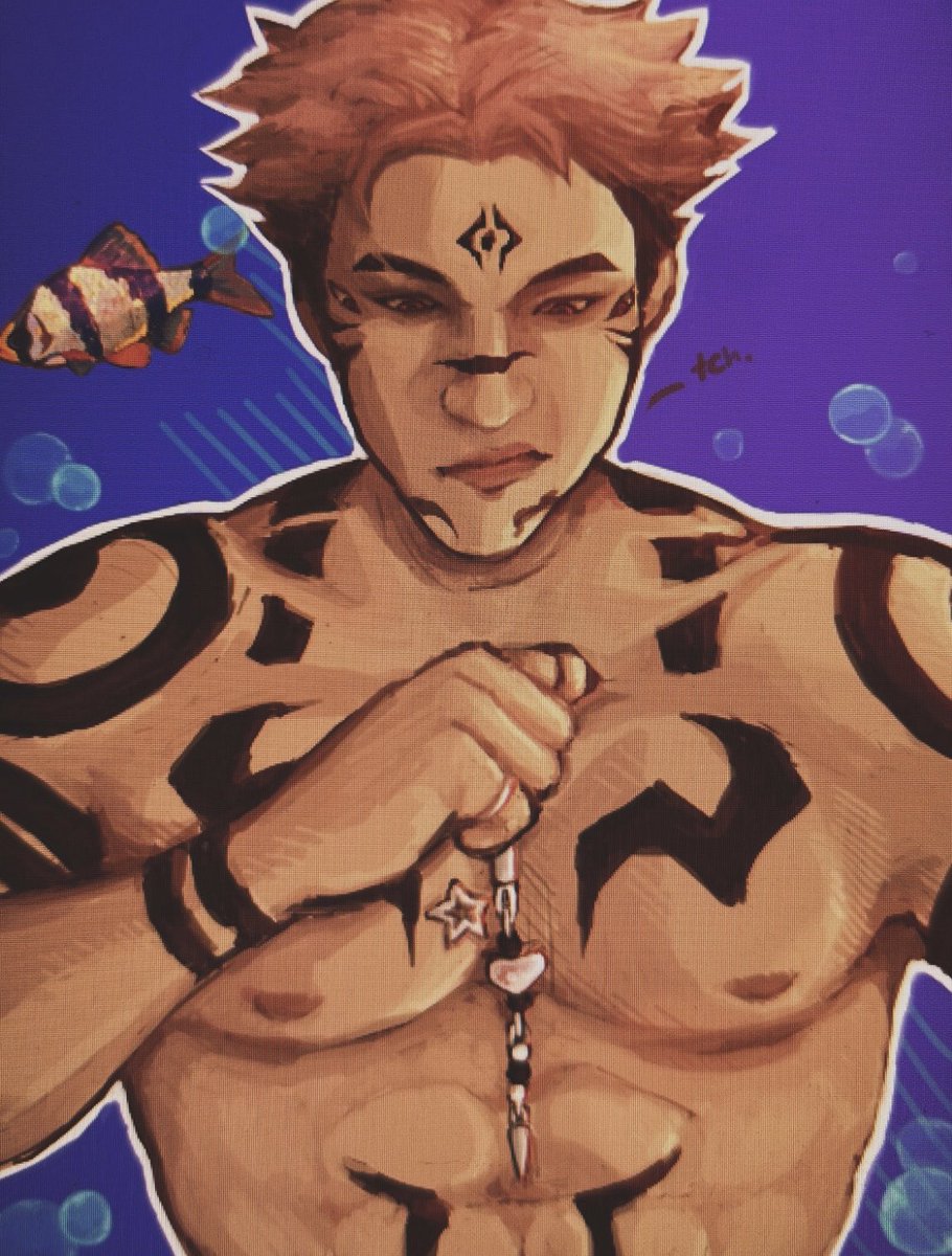 qotsukuna's tweet photo. is sukuna a tiger barb?

hes holding my phone charm :) https://t.co/79cDGg1JiP