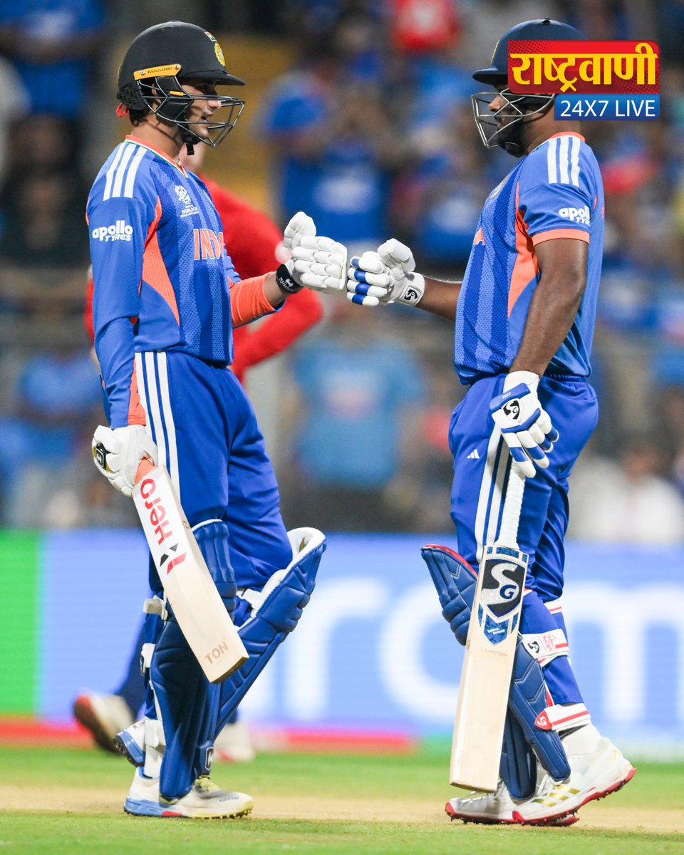 rashtravaaniIND's tweet photo. T-20 World Cup के फाइनल में पहुंची टीम इंडिया.
#rashtravaaniofficial #rashtravaanisocialmedia #rvsports #t20worldcup #t20wc #t20worldcup2026 #indvseng #sanjusamson #jaspritbumrah #hardikpandya #jacobbathell #semifinal https://t.co/mZ2ajoYdvE