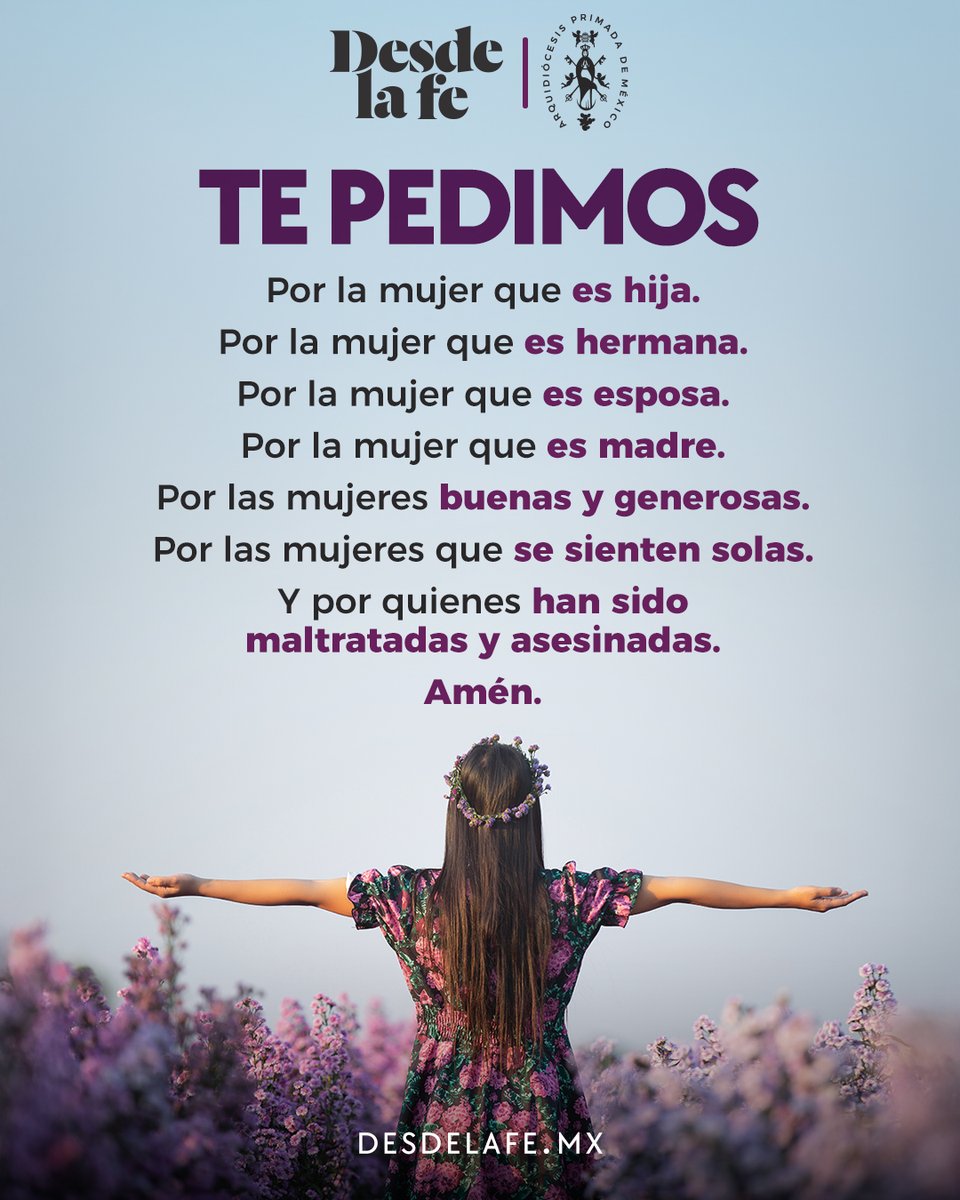 Por las que luchan, cuidan, levantan y aman cada día. 🥹🙏
Elevamos una oración por todas las mujeres.

La carta de San Juan Pablo II a las mujeres: bit.ly/4rahppf

#8M #DíadelaMujer #Mujeres