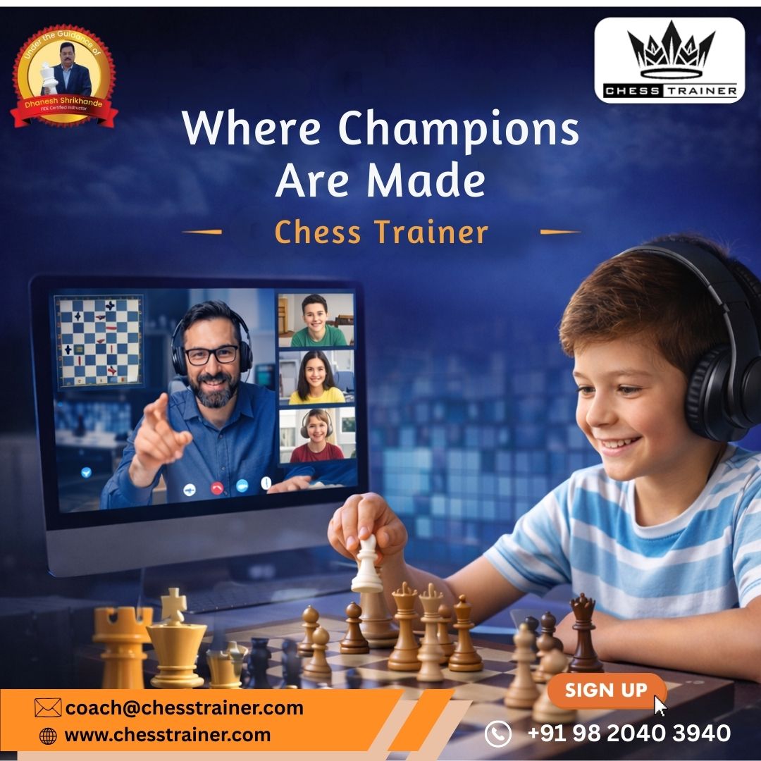 Chess_trainer91's tweet photo. Where Champions Are Made

Every great chess player starts with the right guidance.
Train with expert coaches, sharpen your strategy, and build a champion mindset. 

Beginner or advanced — level up your chess skills today! 
Free assessment: https://t.co/hFAUSPIRcQ

#ChessTrainer https://t.co/beBsjUeVyi