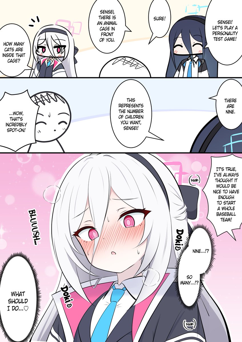 肉占い　英語　4枚セット 英語版です! [EN] Aris, Kei, and Personality Test A manga about