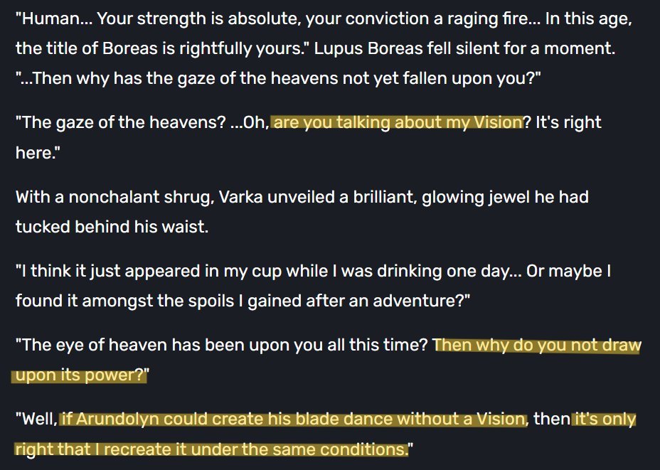 feodorsdottir's tweet photo. varka
- fought andrius while visionless AND drunk (and won) 
- became the first challenger of the hexenzirkel trial and won while fucking around ("i was testing my strength"), probably also visionless
- carried boreas' soul fragments in his heart and still pulled down the moon https://t.co/JKEEpQYtZU