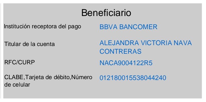 Y esta es la información de su cuenta, nombre y RFC.

Espero que nadie más caiga en sus estafas de esta página.
