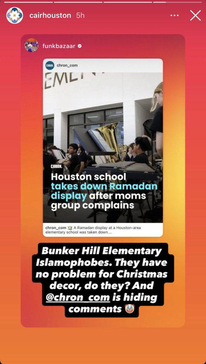 AmyMek's tweet photo. VICTORY TEXAS PATRIOTS – CAIR IS CRYING ALREADY

CAIR-Houston is melting down on Instagram over the Ramadan display getting yanked from Bunker Hill Elementary. (Bye, Bye)

“Islamophobia!” they scream - while ignoring that the school enforced its own no-religious-symbols policy.

Moms for Liberty Harris County spotted the violation, called it out, and the district did the right thing: removed it fast.

Texas parents win again. CAIR tears flow. We keep winning.

Keep it up, Patriots!

See full report: https://t.co/4JOrPGIyiq